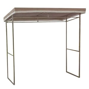 garden winds flat roof grill gazebo replacement canopy top cover – riplock 350