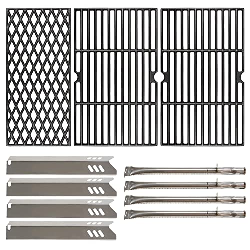 Hisencn Grill Grates, Grill Burner Tube, Heat Plates Repair kit Replacment for Dyna Glo DGF510SBP, Better Homes & Gardens BHG BH13-101-099-01