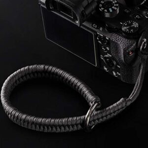 qiang ni camera wrist strap: black paracord camera hand strap for dslr or mirrorless cameras – camera wrist for photographers quick release