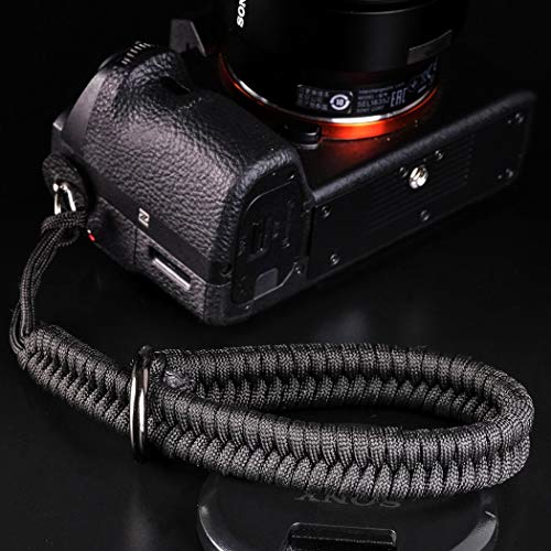 Qiang Ni Camera Wrist Strap: Black Paracord Camera Hand Strap for Dslr or Mirrorless Cameras - Camera Wrist for Photographers Quick Release