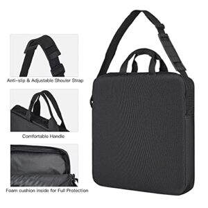 14" Ring Carrying Bag with Durable Nylon,Portable Camera Ring Light Carrying Case for 14 inch Selfie Ring Light,14 inch Desk LED Ring Light Protector-Black