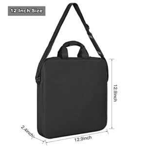 14" Ring Carrying Bag with Durable Nylon,Portable Camera Ring Light Carrying Case for 14 inch Selfie Ring Light,14 inch Desk LED Ring Light Protector-Black