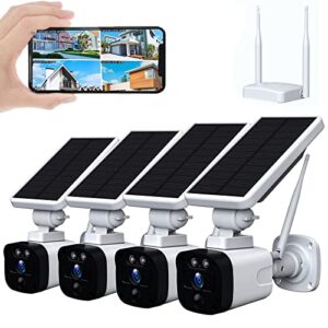 wireless solar security camera outdoor,solar home security camera system, forever power,100% wire-free,1080p night vision camera, 2 way talk,pir motion detection,ip66 waterproof,cloud storage/sd slot