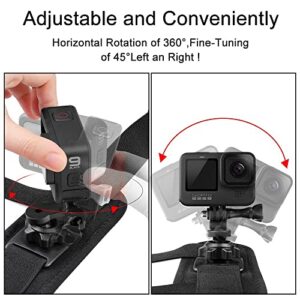 Taisioner Shoulder Strap Body Mount Clamp for GoPro AKASO DJI OSMO or Other Action Camera Video Record Accessories (2022 Improve Version)