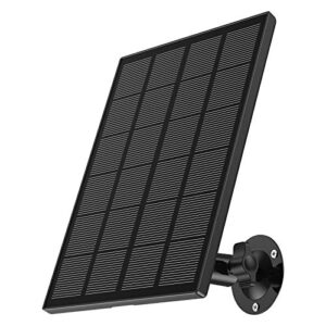zumimall solar panel for outdoor camera wireless gx1s/f5 /gx2s ptz camera, ip66 waterproof solar panel with 10ft usb charge cable, power supply for security camera with micro usb port