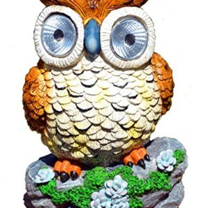 Solar Powered Owl Outdoor LED Garden Light