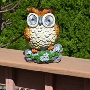 Solar Powered Owl Outdoor LED Garden Light