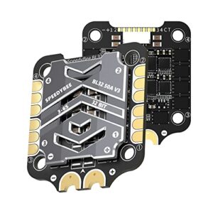 SpeedyBee V3 F7 Flight Controller Stack: 30x30 Drone FC Stack with 4in1 50A ESC BL32, Wireless Betaflight Configuration, Blackbox,Solder-Free Plugs,WiFi,Bluetooth for 3-6S 4" 5" FPV Drone Cinelifter