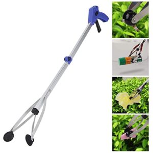 Multifunctional Garbage Picker, 31.5inch Aluminum Alloy Foldable Trash Picker,Lightweight Extensible Elderly Trash Grabber For Picking Up Fallen Leaves Or Trash,For Cleaning Gardens Roads