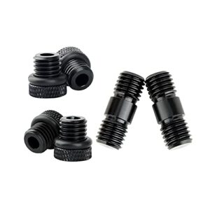 NICEYRIG M12 Thread 15mm Rod Rail Extension Connector and Rod End Stopper Screw Applicable for Standard 15mm Rod Support DSLR Rig Rail Block - 460