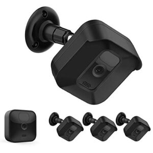 aotnex wall mounts for blink outdoor camera, outdoor weather proof housing with adjustable mount for blink xt/xt2 home security system 3 packs (xt2 black)