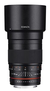 rokinon 135mm f2.0 ed umc telephoto lens for canon digital slr cameras