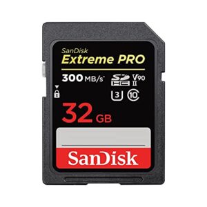 sandisk 32gb extreme pro sdhc uhs-ii memory card – c10, u3, v90, 8k, 4k, full hd video, sd card – sdsdxdk-032g-gn4in