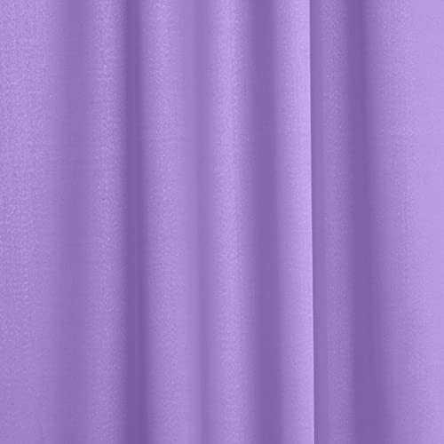 AK TRADING CO. 10 feet x 10 feet Polyester Backdrop Drapes Curtains Panels with Rod Pockets - Wedding Ceremony Party Home Window Decorations - Lavender