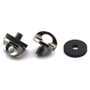 1/4" Camera Neck Strap Screw Holder, SDTC Tech 2 Pack 1/4-20 Thread Camera Screws with Rubber Washer for Quick Install/Release Wrist Strap Sling