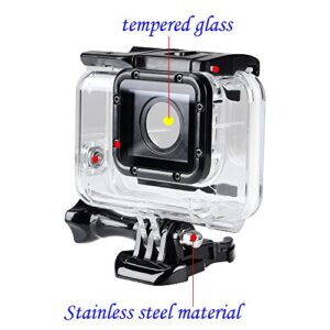 Suptig Replacement Waterproof Case Protective Housing Compatible for GoPro Hero 7 Black Hero 6 Hero 5 Underwater Use - Water Resistant up to 147ft (45m)