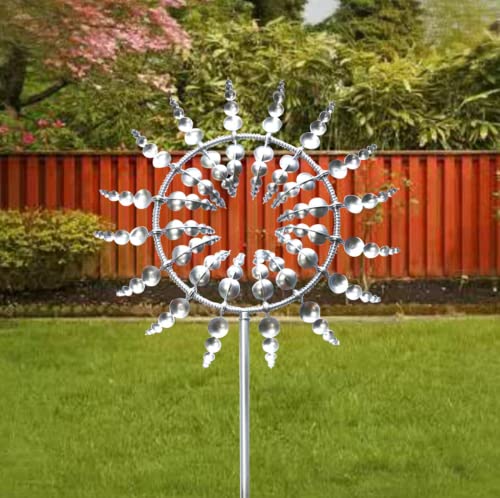 Magical Metal Windmills, Unique 3D Wind Spinners, Windmills Wind Spinner for Yard and Garden, Wind Catchers Metal Outdoor Patio Decoration…