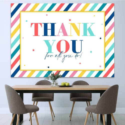 7x5ft Graduation Backdrop Thank You for All You Do Banner Congratulations Graduates Background Be Thankful to The Teacher in Class of 2023 Prom Photography for Senior Year Party Decoration Supplies