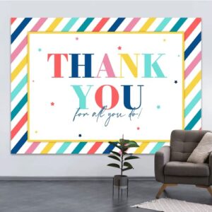 7x5ft Graduation Backdrop Thank You for All You Do Banner Congratulations Graduates Background Be Thankful to The Teacher in Class of 2023 Prom Photography for Senior Year Party Decoration Supplies