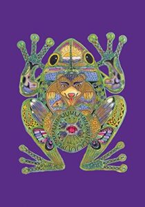 toland home garden 119609 animal spirits- frog frog flag 12×18 inch double sided frog garden flag for outdoor house indigenous flag yard decoration