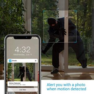 Zmodo 1080p Full HD Outdoor Wireless Security Camera System, Plug-In, Smart Home Indoor Outdoor WiFi IP Camera with Night Vision, Compatible with Alexa