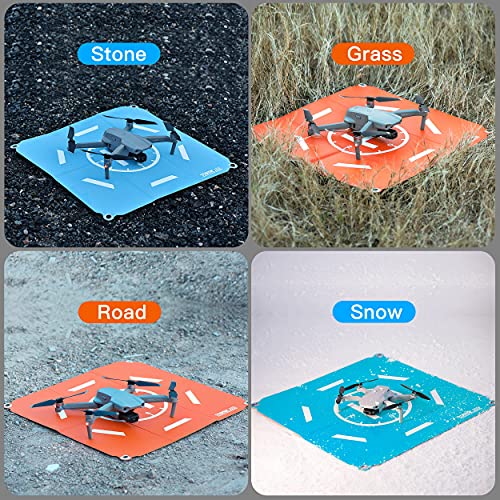 STARTRC Drone Landing Pad Pro, Universal Waterproof Portable Fast-Foldable Helipad for DJI Mini 2 SE/Air 2S/Mini 2/Mini 3 Pro/Mavic 3/Mavic 2/Holy Stone/FPV Drone/DJI Avata/RC Quadcopters (20-inch)