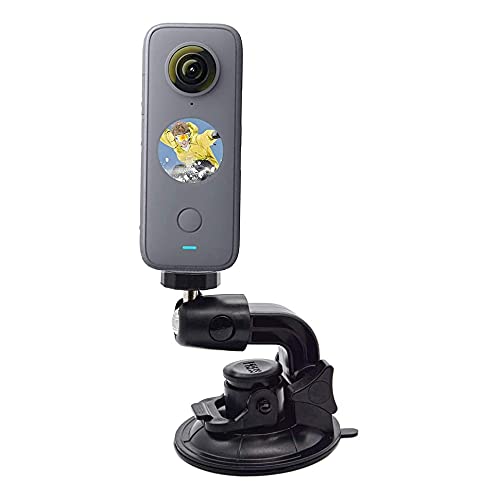 vgsion Car Mount Suction Cup Dashboard Camera Holder Compatible with Insta360 One X3, One X2, One RS, ONE R, Dash Camera, Portable Camera