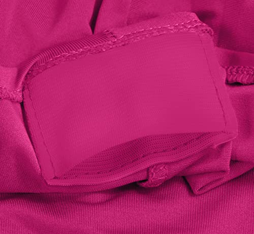 Utopia Kitchen Spandex Tablecloth 2 Pack [6FT, Fuchsia] Tight, Fitted, Washable and Wrinkle Resistant Stretch Rectangular Patio Table Cover for Event, Wedding, Banquet & Parties [72Lx30Wx30H Inch]