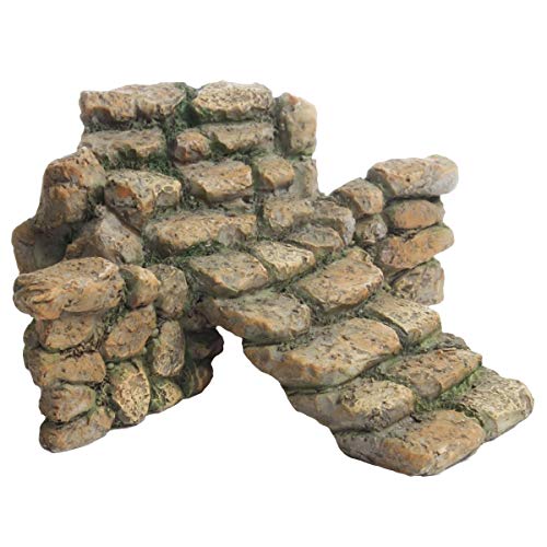 TG,LLC Treasure Gurus Miniature Stone Steps Fairy Garden Ornament Cobblestone Stairs Dollhouse Accessory