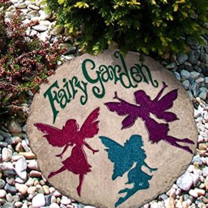 Spoontiques - Garden Décor - Frog on Bicycle Stepping Stone - Decorative Stone for Garden
