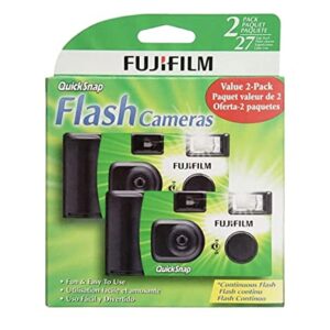 Fujifilm QuickSnap Flash 400 Disposable 35mm Camera (Pack of 2)