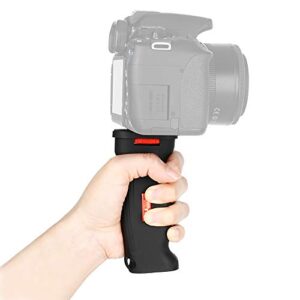 uurig handheld grip 1/4″ screw for camera stabilizer smartphone handy grip tripod system compatible with gopro action cam canon nikon sony digital camera mobile video shooting vlog camcorder – r003