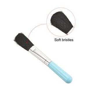 PATIKIL Succulent Cleaning Brush 2Pack 125mm Black Gardening Tools Plant Brush for Garden Blue Handle