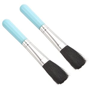 patikil succulent cleaning brush 2pack 125mm black gardening tools plant brush for garden blue handle