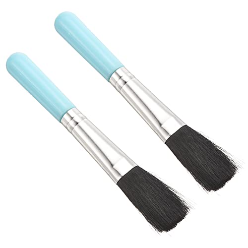 PATIKIL Succulent Cleaning Brush 2Pack 125mm Black Gardening Tools Plant Brush for Garden Blue Handle