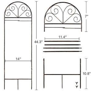 YEAHOME Garden Flag Holder Stand - Weather-Proof Yard Flag Pole Premium Metal Powder-Coated Garden Flag Arbor, Garden Flag Stakes Outdoor Decor for for American Flag, All Seasons Garden Flags