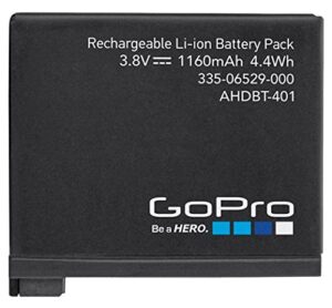 gopro rechargeable battery for hero4 black/hero4 silver (gopro official accessory)