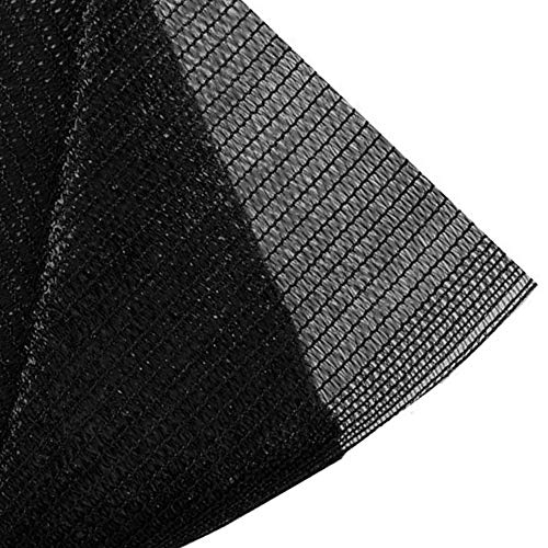 70% Black 20ft x 20ft Sunblock Shade Cloth UV Resistant Net Sun Mesh Shade Fabric Cut Edge for Garden Plant Cover, Greenhouse, Kennel, Chicken Coop