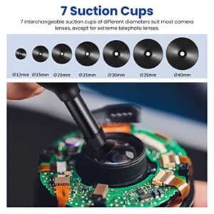 Neewer 8-in-1 Lens Sucker Kit, IC Pick Up Vacuum Suction Pen with 7 Interchangeable Suction Cups Lens Repair Tool for Lens Repair and Cleaning, Watches, and Electronic Components