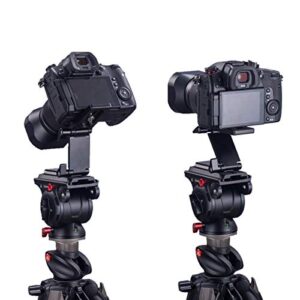 Universal Flex Tilt Head Z Mount Bracket Arca-Swiss Tripod Head Quick Release Plate Mounting for Monopod Slider Rail Cage Rig Stabilizer Gimbal Compatible with DSLR Camera Canon Nikon Sony Panasonic