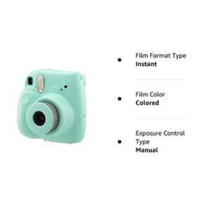 FujiFilm Instax Mini 7+ Seafoam Green Bundle (10 Film Pack)