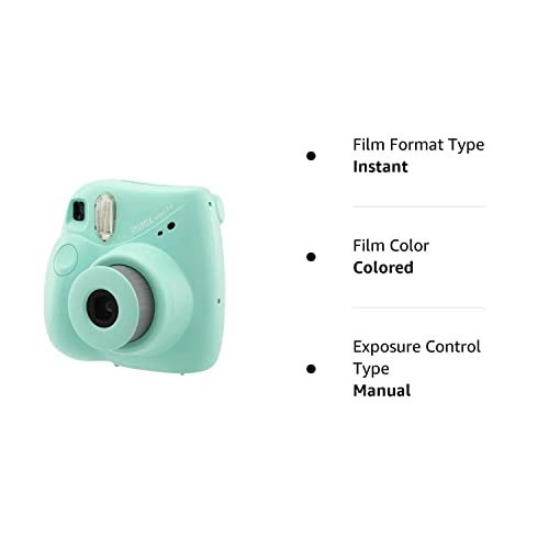 FujiFilm Instax Mini 7+ Seafoam Green Bundle (10 Film Pack)