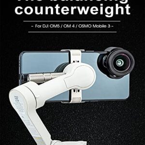 Supfoto OM6/OM5/SE/OM 4/OSMO Mobile 3 Counterweight Set 20g+10g Balance Counter Weights for DJI OM6/OM5/SE/OM 4/OSMO Mobile 3 Gimbal Stabilizer to iPhone 11/Pro/Pro Max