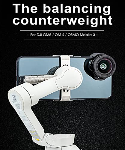 Supfoto OM6/OM5/SE/OM 4/OSMO Mobile 3 Counterweight Set 20g+10g Balance Counter Weights for DJI OM6/OM5/SE/OM 4/OSMO Mobile 3 Gimbal Stabilizer to iPhone 11/Pro/Pro Max