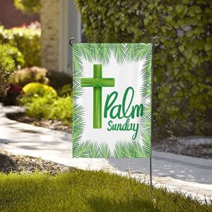 Palm Sunday Garden Flag For Outside Porch Patio Farmhouse Yard Outdoor Decor (12.5"X18" , Double Sided) Without Flagpole