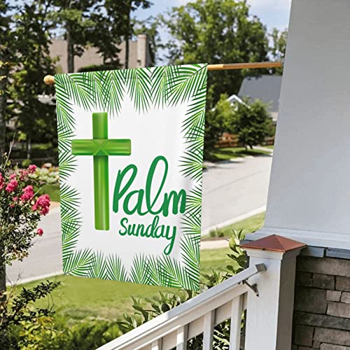 Palm Sunday Garden Flag For Outside Porch Patio Farmhouse Yard Outdoor Decor (12.5"X18" , Double Sided) Without Flagpole