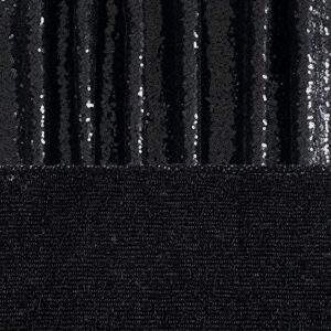 Black Sequin Backdrop Curtain Black Backdrop 2 Panels 2ftx8ft Curtain Drapes Sequin Background for Parties Shimmer Wall Backdrop Cloth