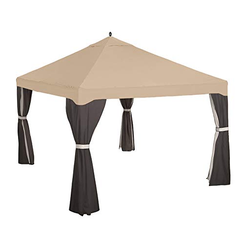 Garden Winds Replacement Canopy Top Cover for Garden Treasures 10x12 Gazebo - Riplock 350 - Beige