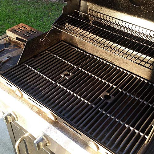 BBQration 16 1/4" CIF159C Matte Cast Iron Cooking Grid Replacement for Uniflame GBC1059WB, GBC1059WE-C, Dyna-Glo DGF510SBP, DGF510SSP, Backyard Grill BY13-101-001-13, Better Homes & Gardens and More