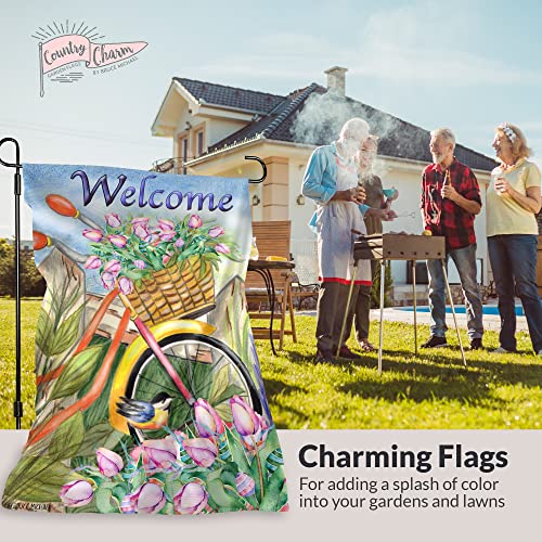 Seasonal Garden Flags Set of 10 Garden Flags 12x18 Double Sided, Garden Flags For Outside with Anti-wind Clip and Stopper, Garden Flags for all Seasons, Yard Flags for Outside 12x18 Double Sided, Flags for Outside, Decorative Spring Garden Flag, Easter La
